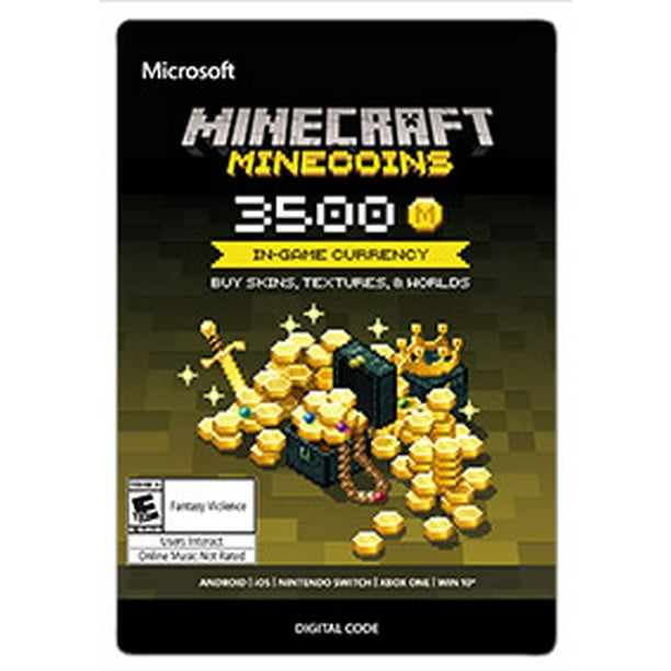 Minecraft Minecoin Pack 3500 Coins Walmart Com Walmart Com