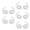 5 pairs-transparent, variant on Earphones Earhook Earplugs Accessories For 4 Soft Silicone Earbud Tips Eartips Replace Repair Parts