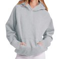 thumbnail image 3 of Womens Hoodies Oversized Sweatshirt Cozy Sweaters Basic Pullover Shirts Large Kangaroo Pocket Casua Fall Outfits, 3 of 7