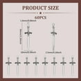thumbnail image 3 of 1set 60Pcs Bookmark Swords Charms Mini Bookmark Charms Tibetan Style Metal Pendants for Book Lovers Presents Reading Crafting DIY Necklace Bracelet Jewelry Alloy, 3 of 8