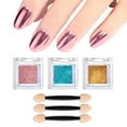 thumbnail image 1 of Polvo de uñas con efecto espejo metálico, pigmento holográfico de aurora camaleón, gel para decoración de uñas, polvo de espejo mágico sólido, 1 of 5