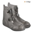 thumbnail image 4 of Unique Bargains Couvre-Chaussures Imperméables en Silicone Réutilisables et Pliables 32x23cm, Gris, 4 of 7