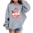 thumbnail image 4 of TaTaai Valentines Sweatshirt Women Gnomes Shirts Love Heart Sweater Crewneck Long Sleeve Pullover Tops Gift, 4 of 8