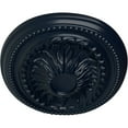 thumbnail image 3 of Ekena Millwork 18 1/2"W x 13 1/2"H x 1 7/8"P Saverne Ceiling Medallion, Hand-Painted Midnight Dream, 3 of 4