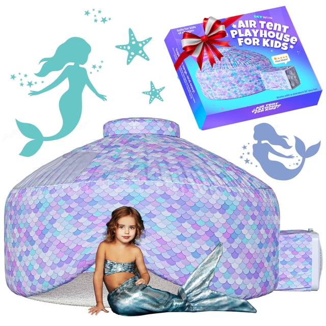 Carpa inflable Skywin Fort para niños Playhouse Mermaid