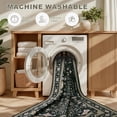 thumbnail image 6 of Area Rugs 10x14 Living Room Rug: Washable Rug Soft Vintage Boho Medallion Carpet Indoor Floor Non-Slip Stain Resistant Large Carpets for Bedroom Dining Room Farmhouse Nursery Home Office Black, 6 of 17