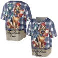 thumbnail image 3 of Patriotic German Shepherd 4th of July Independence Paws All Over Print 3D Baseball Shirt Alsatian Dog Lover Gifts Softball Sport - 02010, 3 of 6