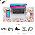 thumbnail image 5 of Long Mouse Pads for Desk,Pioneer Flower Floral Print Pattern Desk Mats on Top Of Desks, Desk Mouse Pad Extra Large with 3mm Non-Slip Base and Stitched Edge for Gaming,Office,Work,Home 31.5"x15.7", 5 of 6