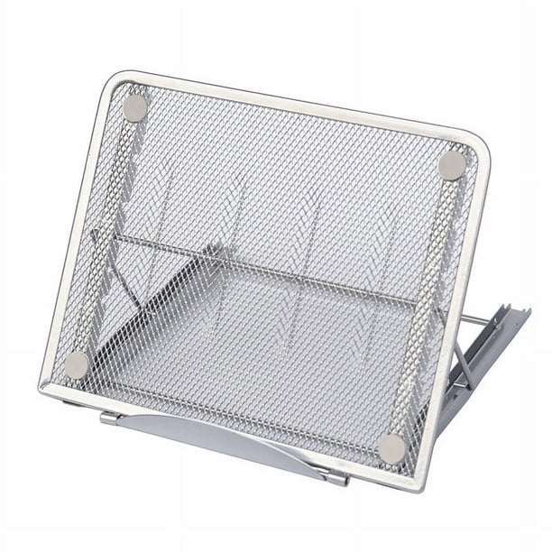 Soporte para computadora portátil, base para tableta, soporte plegable para piso, soporte combinado de malla de hierro para tableta