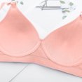 thumbnail image 5 of Womens Workout Bras Lightly Lined Bra Feature V-Neck Wire-Free Bra Style W-858 Orange 36, 5 of 8