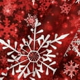 thumbnail image 6 of Christmas Snowflake Shower Curtain Set for Bathroom, Winter Red Decorative Curtains, 72X72IN, 6 of 6