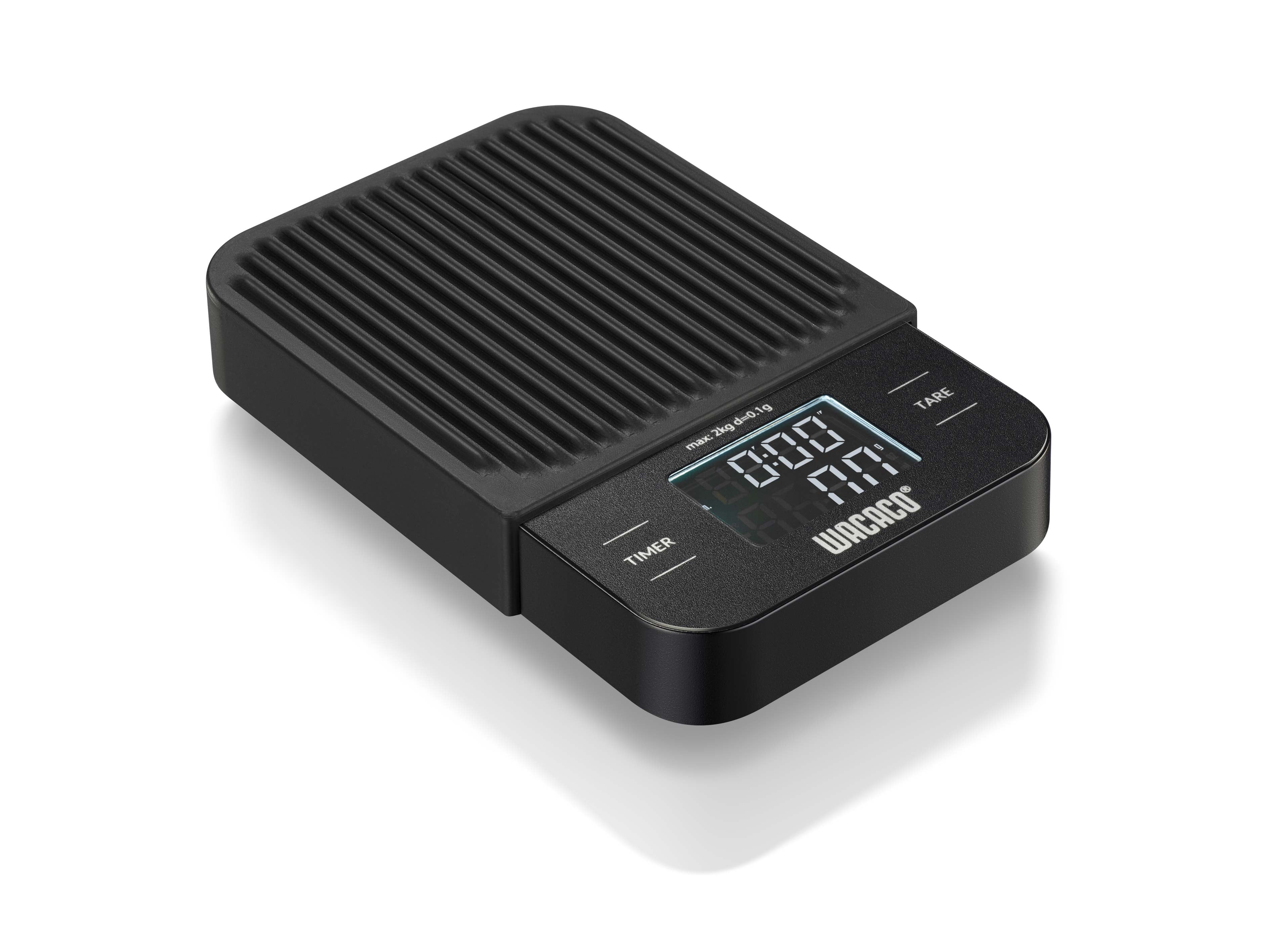 Wacaco Exagram Scale-Coffee Scale With Timer, 0.1g Precise Graduation, Pocket Size with Silicone Pad (No Batteries)