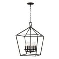 thumbnail image 2 of Trans Globe Lighting 10266 Lacey 6 Light 16" Wide Taper Candle Lantern Chandelier - Black, 2 of 7