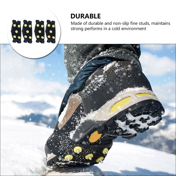 Masteelf  2 Pairs Boot Studs Ice Crampon Shoe Covers Non-skid Child