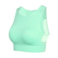 thumbnail image 5 of Sports Bras For Women High Support Longline Sports Bra High Impact Yoga Tops Built In Bra Crop Top Sports Bra Wireless Racerback Bra, 5 of 7