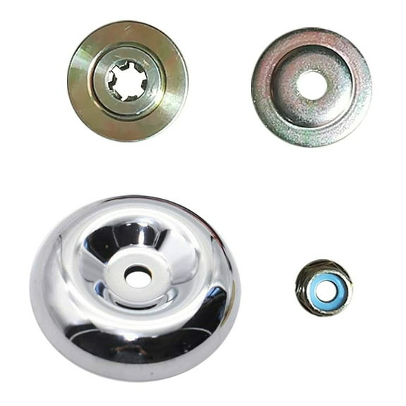 Steel Blade Adapter Kit for Straight Shaft Weed Eater | 65Mn Metal Trimmer Head with Guard & Anti-Loosening Nut | Lawn Mower Grass Cutter Tool Replacement Set