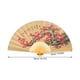 thumbnail image 5 of Abanico plegable oriental para colgar en la pared, abanico de papel con patrón de flores, fondo de pared, artesanía de abanico grande, 5 of 6