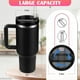 thumbnail image 4 of Vaso INNOTECHSC de 40 oz con Asa y Tapa con Pajita | Vaso Aislado, Botella de Agua Reutilizable de Acero Inoxidable, Taza de Viaje, Portavasos, Apto para el Hogar, la Oficina O el Automóvil, 4 of 6