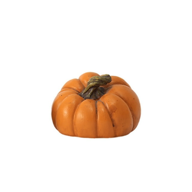 FAROOT Figurine de Citrouille d'Halloween Statue Classique de Citrouille avec Notes/feuilles Décorations de Maison Cadeaux de Fête d'Automne