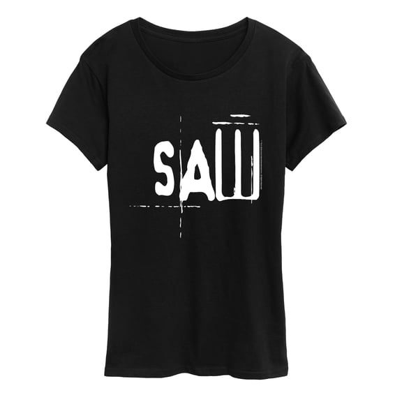 Saw - White Logo Short Sleeve Graphic T-Shirt