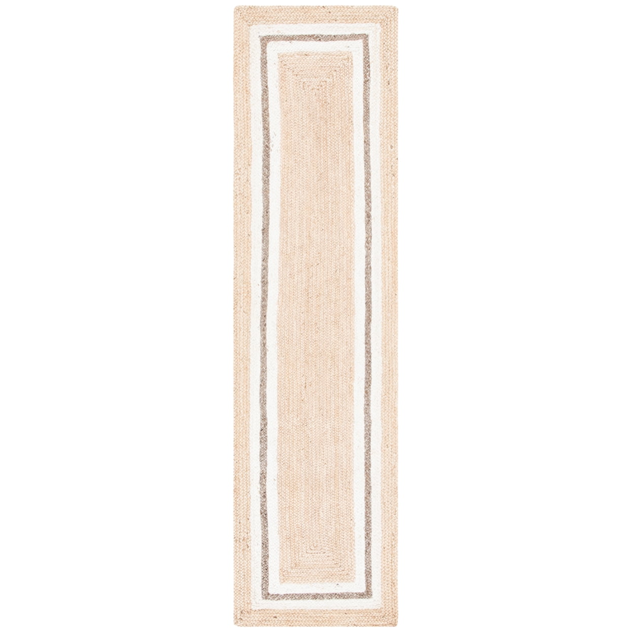 SAFAVIEH Natural Fiber Asia Geometric Area Rug, Natural/Ivory, 5' x 8'