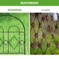 thumbnail image 2 of L 16.5 in. x W 12.6 in. Double Arched Garden Decorative Fence, No-Dig Fence, Rustproof Wire Mesh Panel (10 pcs), 2 of 5