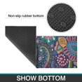 thumbnail image 6 of Blue Pioneer Flower and Paisley Pattern Kitchen Rugs Sets Of 2,Anti Fatigue Kitchen Mat Rugs Non Slip Washable,Decorative Kitchen Floor Mats for Kitchen,Sink,Laundry,17"x30"+17"x47", 6 of 7