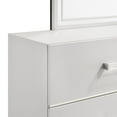thumbnail image 6 of New Classic Furniture Europa 7-Piece Wood Queen Bedroom Set (B/Dr/Mr/2Ns with Panels), White, 6 of 14