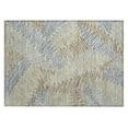 thumbnail image 2 of Addison Rugs Chantille Indoor/Outdoor Transitional Floral Taupe Washable Rectangle Rug, 1'8" x 2'6", 2 of 6
