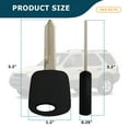 thumbnail image 3 of AKS KEYS New Uncut Chipped Transponder Key Fits for Ford 4D60 Chip H74-PT H86-PT (2 Pack), 3 of 5