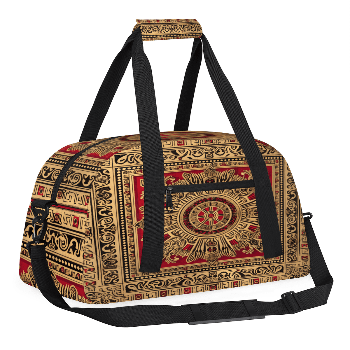 Herdesigns Sports Duffle Bags Travel Duffle Bag Gym Bag Colorful Boho Vintage Weekender Travel Bag Waterproof Overnight Bag Carry On Travel Tote Bag Dance Bags