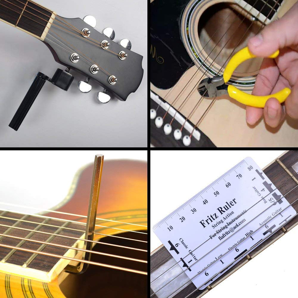 Goodtimera Kit dentretien Complet pour Guitare et Outils de réparation