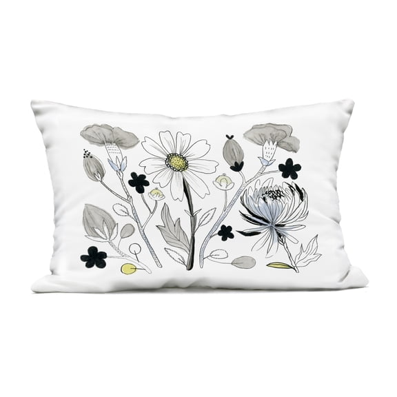 Stupell Industries Simple Drawn Nature Sprigs Design by Ashley Davis Outdoor Printed Pillow
