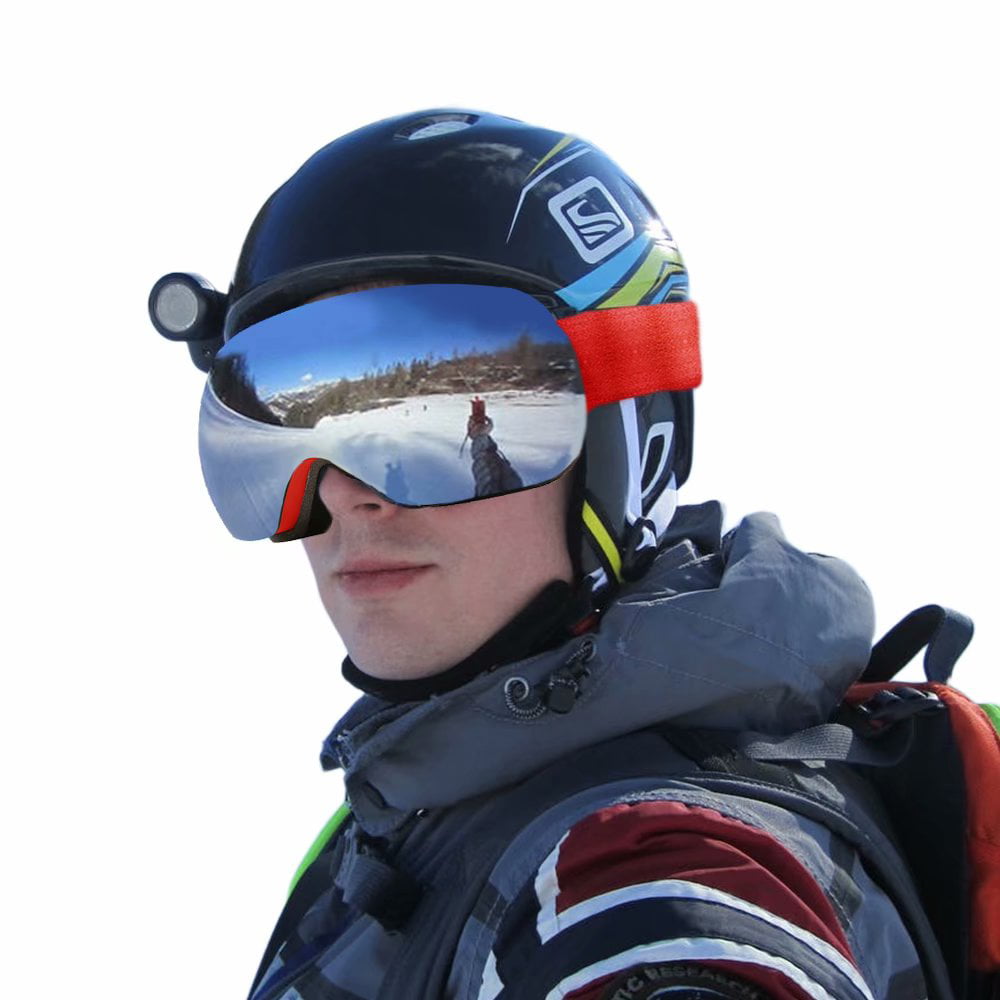 Kids Youth Ski SnowBoard Goggles Dual Lens Anti Fog UV Protection Carry Pouch 