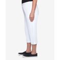 thumbnail image 6 of Alfred Dunner Womens Petite Twill Buttoned Hem Capri Pant, 6 of 6