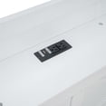 thumbnail image 4 of Noble House Twin Size Wooden Bed with Trundle, Drawers, Storage Headboard and Outlets, White, 4 of 12