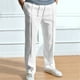 thumbnail image 5 of Pantalones rectos cerrados de color liso para hombre 2025: material de poliéster, diseño de moda, para uso diario, fáciles de combinar con camisetas., 5 of 8