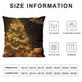 thumbnail image 5 of SHANXI  Merry Christmas Pillowcase Black Background with Glittering Gold Christmas Tree Pattern Throw Pillow Cushion Cover Home Office Bed Decorative 24x24in, 5 of 5