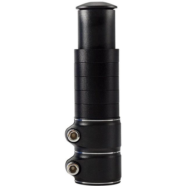 Aluminum Alloy Handlebar Risers - 5 Adjustment Rings - 40-80mm Height Increase - Adjustable Bike Handlebar Risers - Black