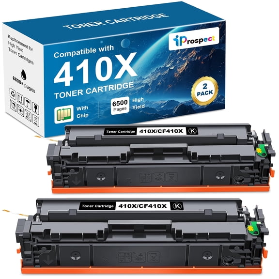 410X Toner Cartridges Black M477fnw Compatible Replacement for 410X 410A Color Laserjet Pro MFP M477fdw M477fdn M477fnw M452dn M452nw M452dw M377dw M477 M452 CF410X Printer Toner