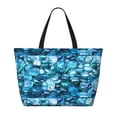 thumbnail image 2 of Easygdp Blue Kyanite Bolsa de Viaje de Playa de Gran Capacidad, Bolsa Tote Perfecta para la Playa, Escapadas de Fin de Semana y Viajes, 2 of 7