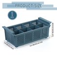 thumbnail image 2 of Cesta para cubiertos Maxdot para lavavajillas, 8 compartimentos, plástico azul, 2 of 7
