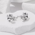 thumbnail image 3 of Arete de Gato Lindo Bañado en Plata, 3 of 9