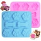 thumbnail image 1 of Moldes de silicona para cachorros, pata de perro y hueso de perro, moldes de silicona para hornear chocolate, dulces, gelatina, cubitos de hielo, golosinas para perros, paquete de 2 Namotu WMPH-1085, 1 of 5