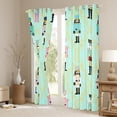 thumbnail image 3 of Castle Fairy Teens Cartoon Nutcracker Black Out Curtains,Geometric Plaid Curtains Pack of 2 (42x63 Each),Merry Christmas Bedroom Curtains,Breathable Home Decor, 3 of 6
