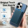thumbnail image 6 of Allytech 2 in 1 Detachable Wallet Case for iPhone XR, [Thin & Light] [Compatible with MagSafe] Luxury PU Leather Card Holder Soft Bumper Shockproof Anti-Scratch Magnetic Case, Blue, 6 of 11