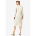 thumbnail image 2 of Jessica London Women's Plus Size Cable Sweater Dress, 2 of 5