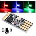 thumbnail image 2 of ICBEAMER USB RGB Multi-Color Control by Music or 1 Touch changing color Plug-in Miniature/Nano LED Car Interior center Console Ambient Accent Lighting, 2 of 8