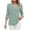 *2-Army Green, variant on Women's 3/4 Ruffled-Sleeve Blouse,Ladies V-Neck Stretchy Top,Flowy Summer Shirt For Women,White,Size XXL