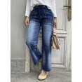 thumbnail image 6 of Plus Size Apay Women`s Jeans High Waisted Tie Ties and Elastic Waist Design Fashion Trends Casual and Versatile Regular Sizes, 6 of 10